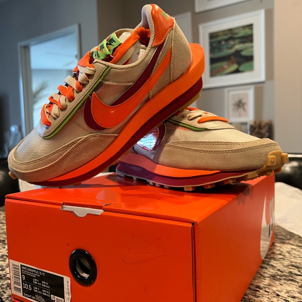 Nike x CLOT x Sacai LDWaffle Sneakers